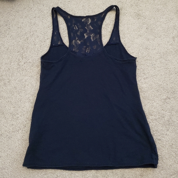 Hollister navy lace racer back sleeveless tank top XS - Picture 4 of 4
